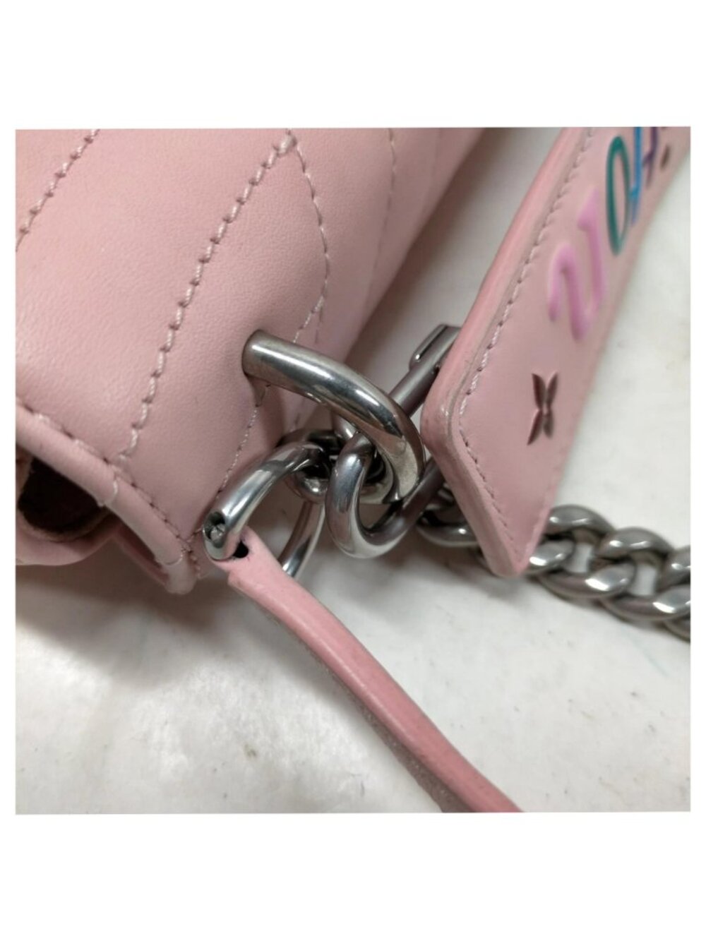 Authentic Louis Vuitton New Wave Pink Chain Bag LV Quilted Leather Shoulder Bag - Picture 9 of 14